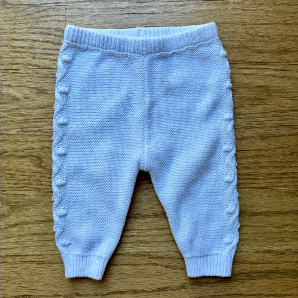 The little white company sweater pants 0-3 months